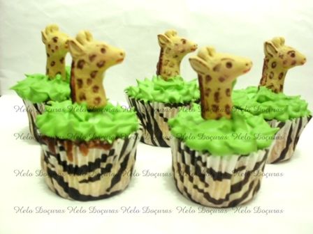 CUPCAKE GIRAFA -  (50 UNID)